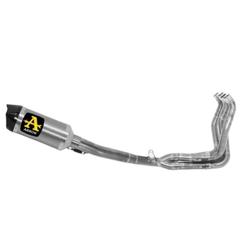 Arrow EVO Competition komplett kipufogórendszer (Rozsdamentes acél/Titán "Katalizátor nélküli" - Suzuki GSX-R 1000/1000R - 2017-2020)