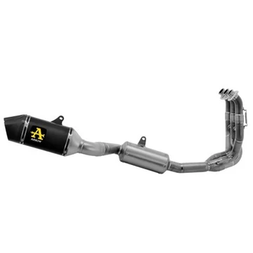 Arrow Veloce komplett kipufogórendszer (Alumínium/Rozsdamentes acél "Fekete - Katalizátoros" - Triumph Tiger 660 - 2022-2023)