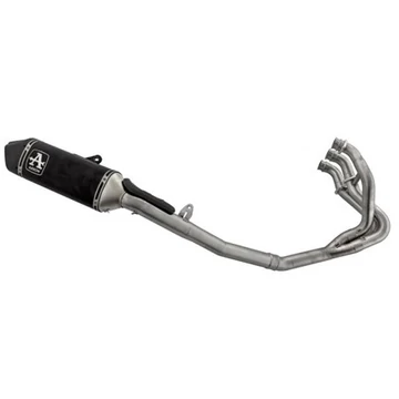 Arrow Veloce komplett kipufogórendszer (Alumínium/Rozsdamentes acél "Fekete - Katalizátoros" - Triumph Street Triple 765 RS - 2023)