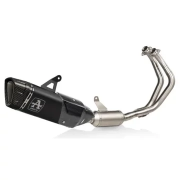 Arrow Pista komplett kipufogórendszer (Titán/Rozsdamentes acél "Fekete" - Katalizátoros" - Yamaha YZF-R7 - 2021-2023)