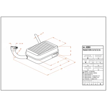 SITO kipufogórendszer (VESPA)