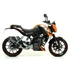 Arrow Thunder kipufogó (Alumínium "Fekete" - KTM DUKE 125/200 - 2011-2016)